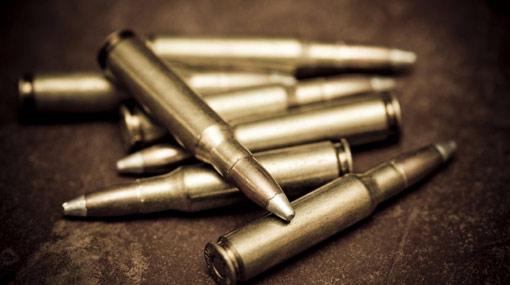 Ammunition found on a mattress at temple in Bibila