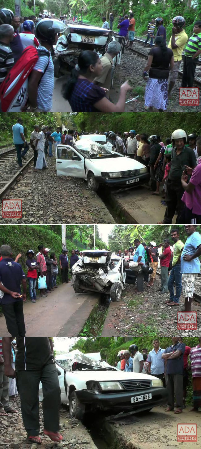 Man dies after train hits car, wife escapes unharmed