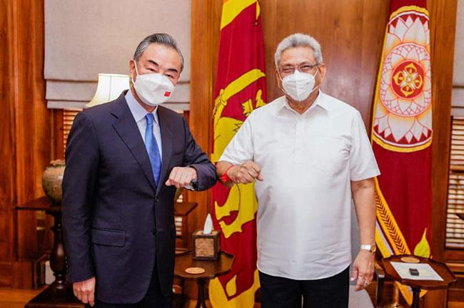 Chinese FM meets President; discuss solutions to Sri Lanka’s economic crisis