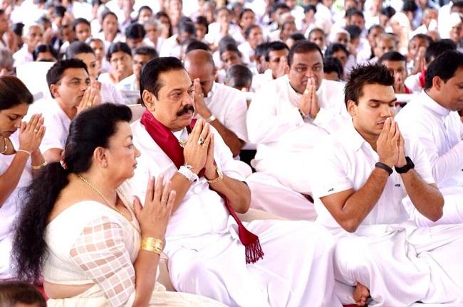 Former President offers worship at Kirivehera Temple