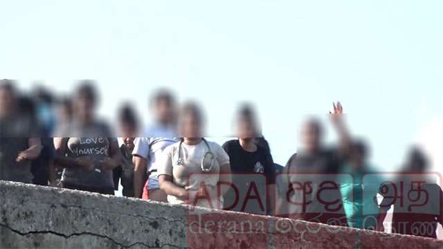 Group of female inmates at Negombo Prison stages rooftop protest