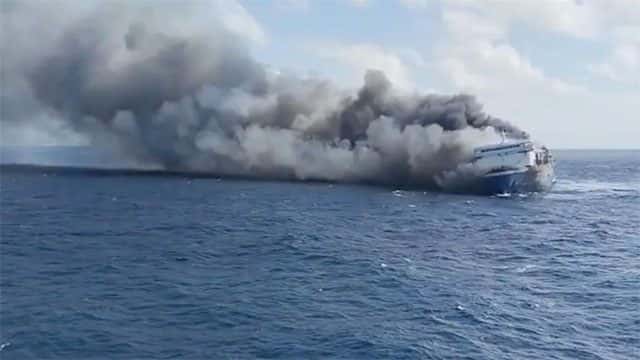 Five dead, 41 missing, after Indonesia ferry catches fire
