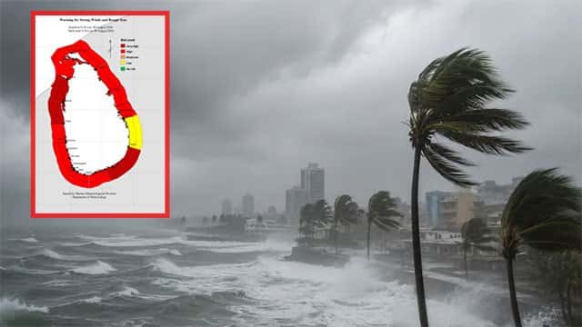 Red advisory issued for strong winds and rough seas