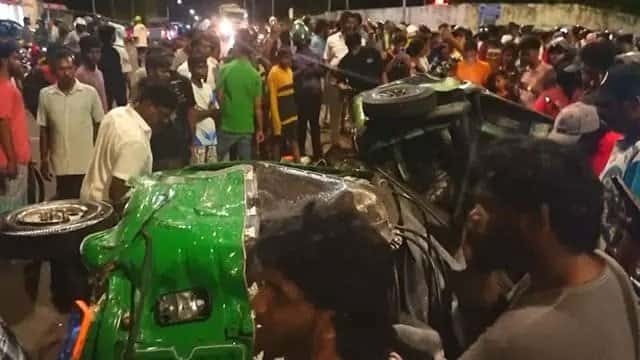 Two killed, 4 injured in multi-vehicle crash at Mattakkuliya