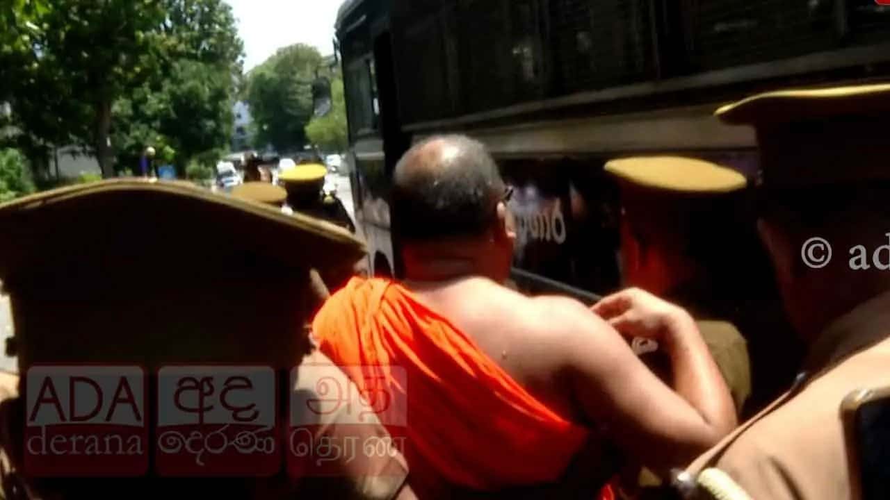 Ven. Galagoda Aththe Gnanasara Thero provided with prison attire