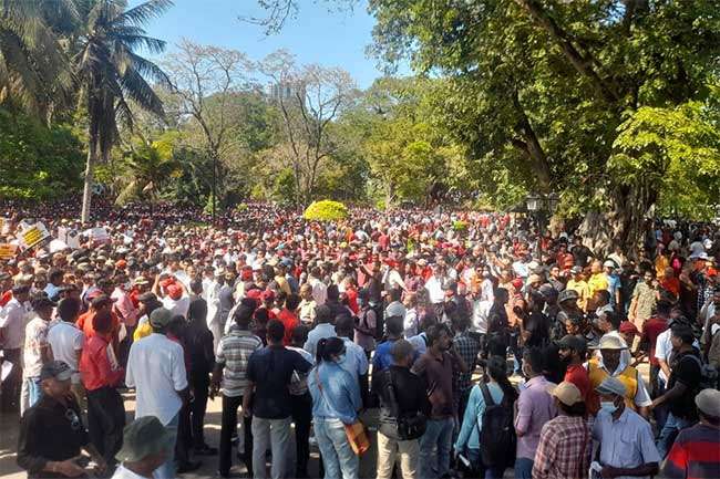 Heavy traffic in Colombo due to NPP protest 