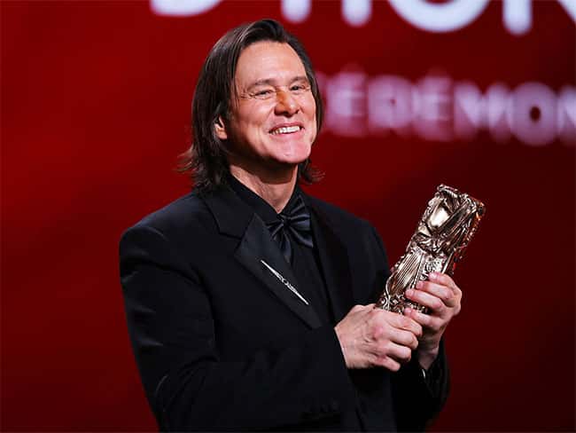 Comedy legend Jim Carrey receives lifetime honour at France’s 2026 Cesar Awards