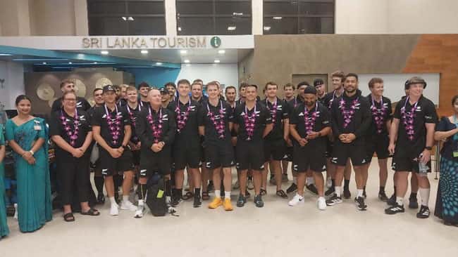 New Zealand U85kg Rugby team arrives in Sri Lanka