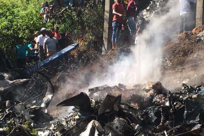 Four air force personnel killed in aircraft crash at Haputale