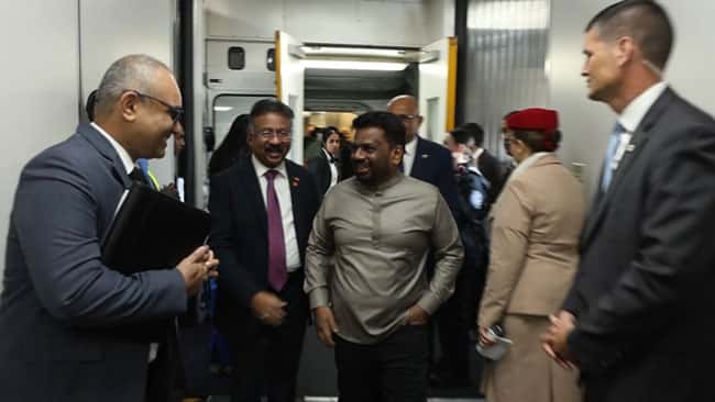 President Dissanayake arrives in New York for UNGA session 