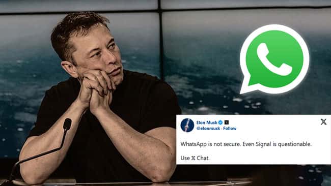 WhatsApp is not secure: Elon Musk comes after Meta in latest X post