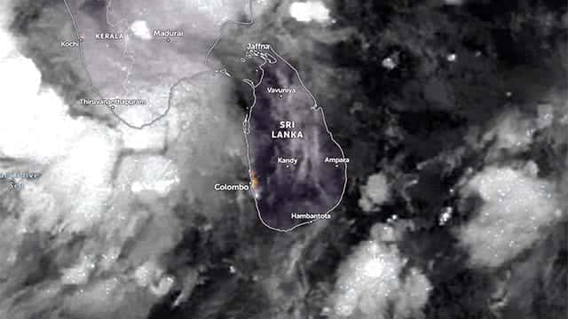 Heavy showers expected across Sri Lanka as low-pressure system develops