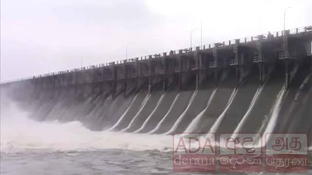 Eight spill gates of Rajanganaya Reservoir opened amid heavy rainfall
