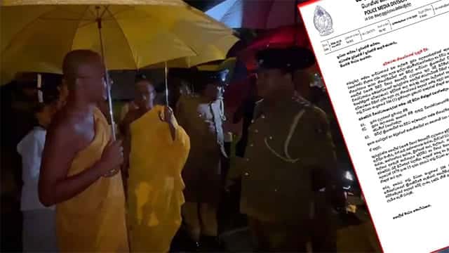 Details of the court order issued over the protest at Viharamahadevi Park