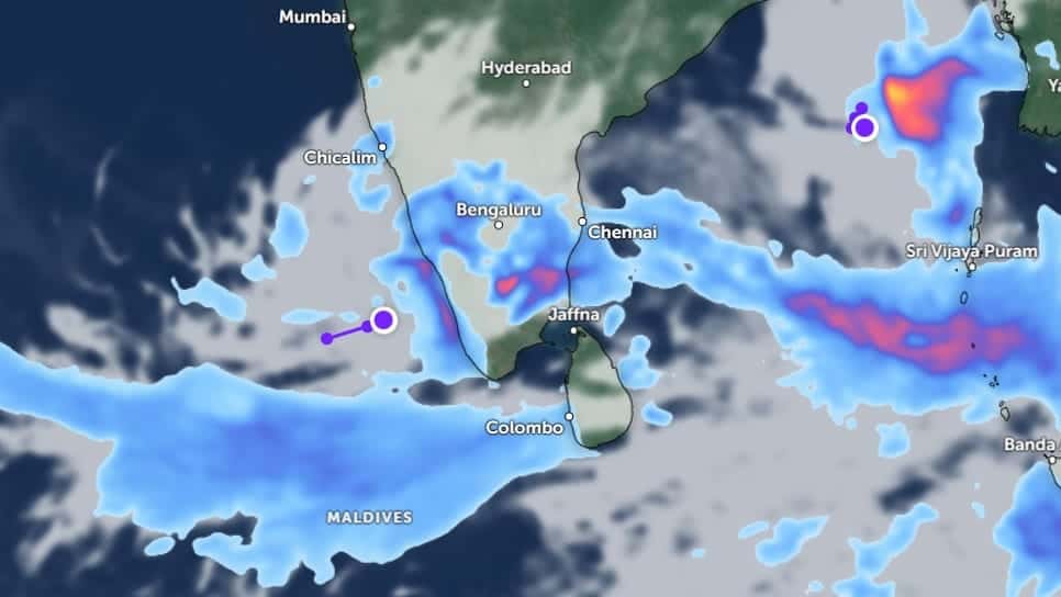 Rainfall to increase across Sri Lanka as Bay of Bengal system strengthens