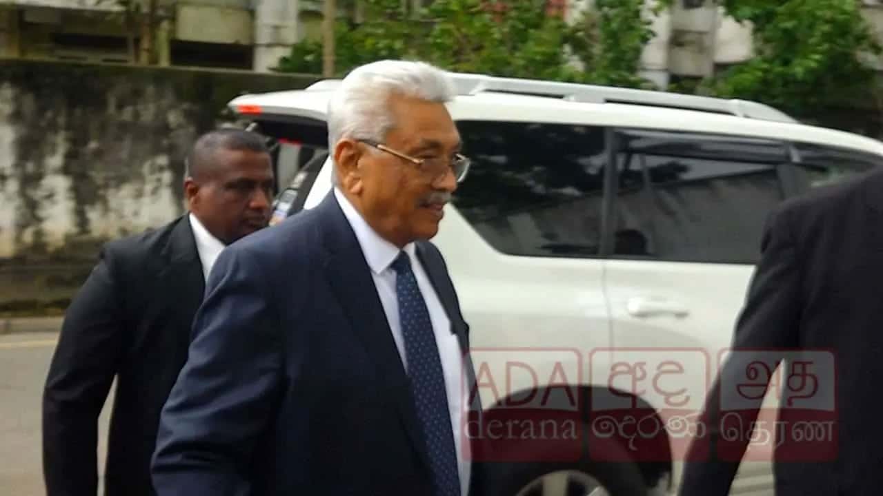 Ex-President Gotabaya Rajapaksa arrives at Colombo Fort Magistrate’s Court