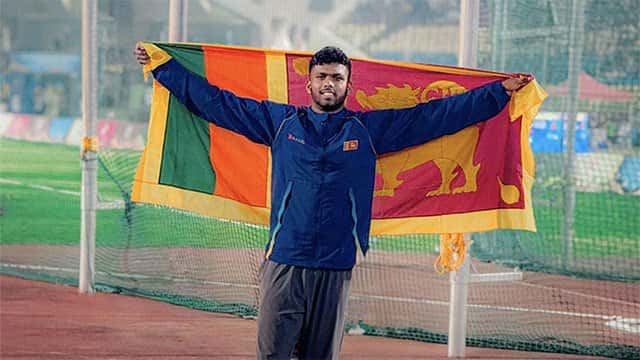 Sri Lanka's Rumesh Tharanga climbs to No. 2 on Asia's all-time javelin rankings