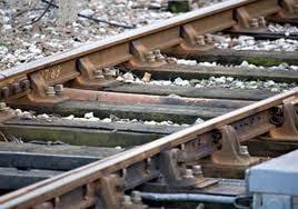 Railway tracks in the East under water