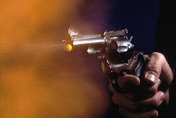 Man attempting to kill wife shot dead by police