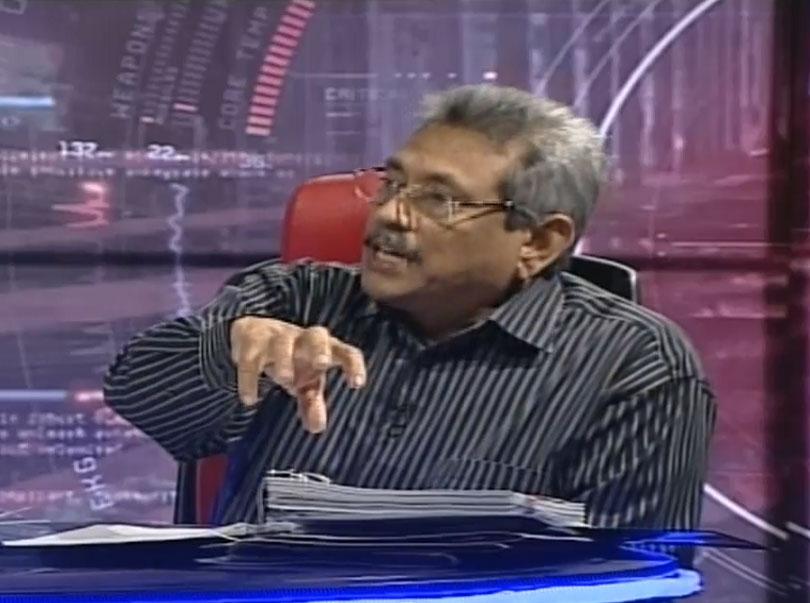 Weapons found in floating armoury are not state owned: Gotabaya