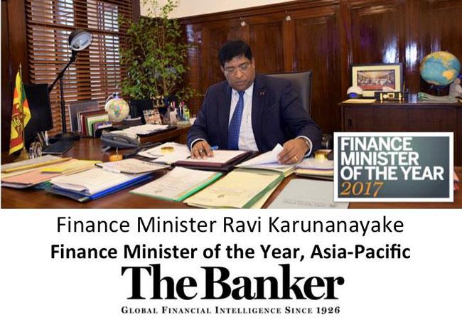 Ravi named Finance Minister of the Year, Asia-Pacific