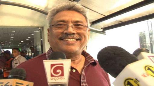 Gota arrives in the country 
