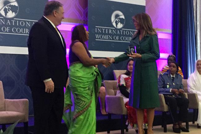 Sri Lanka’s Marini de Livera receives International Women of Courage Award
