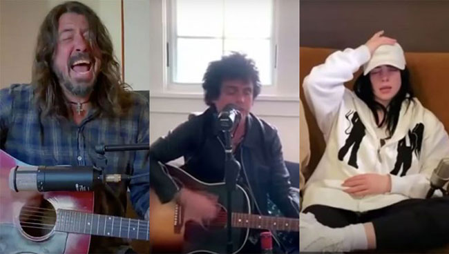 From sofas and kitchens, music stars hold coronavirus concert fundraiser