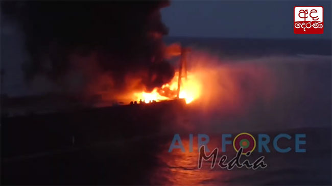 Fire continues to rage on oil tanker off Sri Lanka