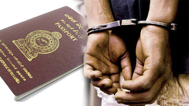 Three arrested with 98 passports at Bolgoda