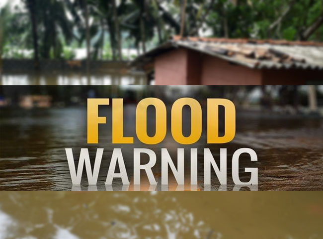 Minor flood warnings issued for several low-lying areas