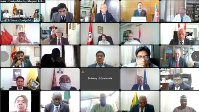 Foreign Minister briefs diplomatic corps based in New Delhi on Sri Lanka’s human rights progress