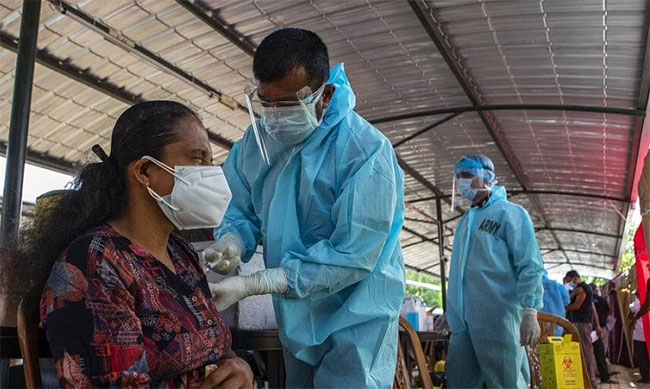 Covid-19 cases in Sri Lanka on the rise again