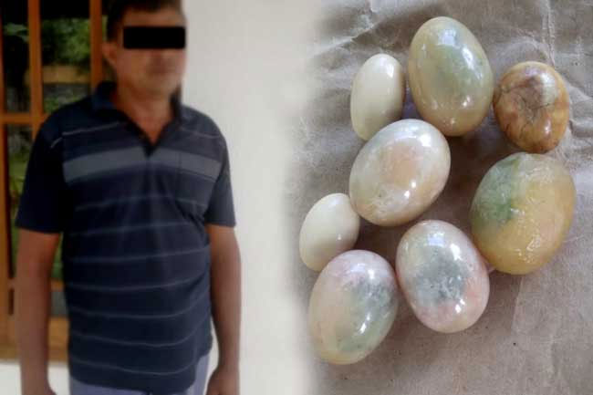Suspects arrested with 08 elephant pearls