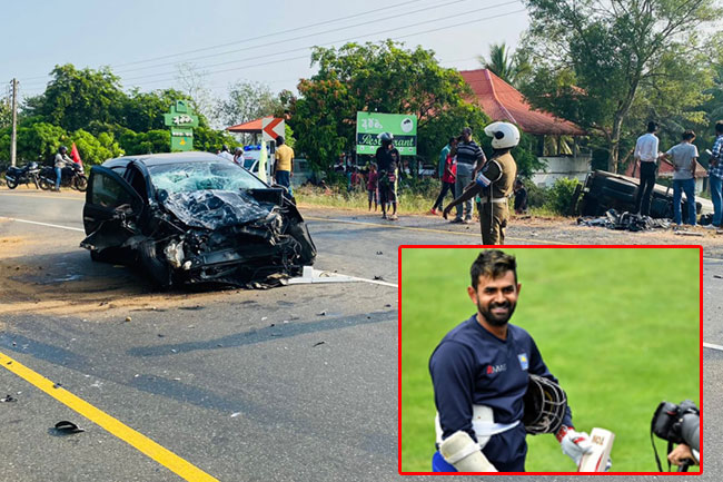Lahiru Thirimanne injured in road accident in A’pura