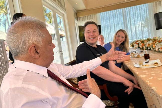 President meets Elon Musk, discuss implementation of ‘Starlink’ in Sri Lanka