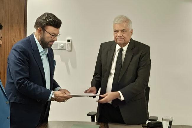 SLMC’s Ali Zahir Moulana pledges support to President Ranil