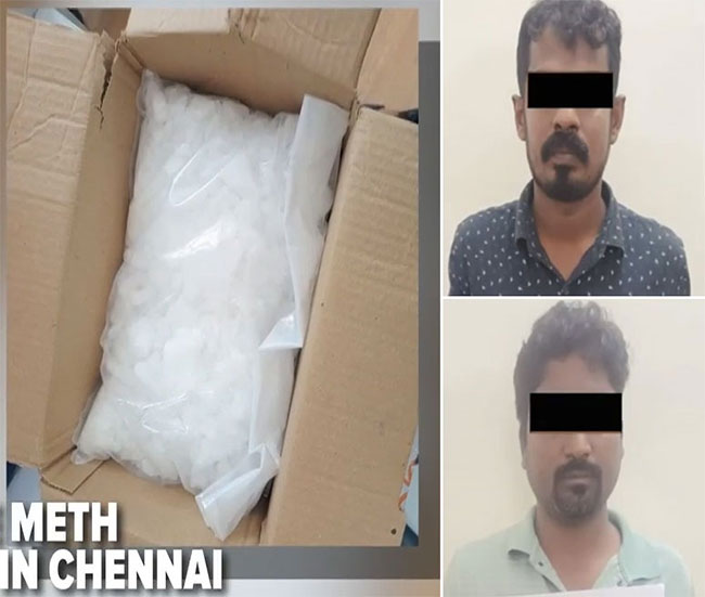 ‘Ice’ drugs worth INR 270m bound for Sri Lanka seized in Chennai; Lankan among arrested