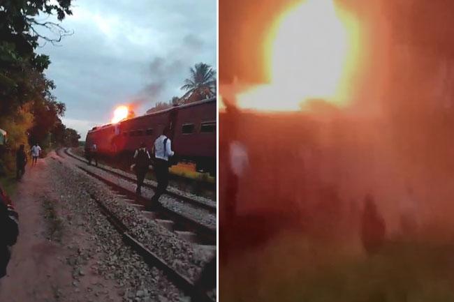 Express train engine catches fire; services disrupted on several lines