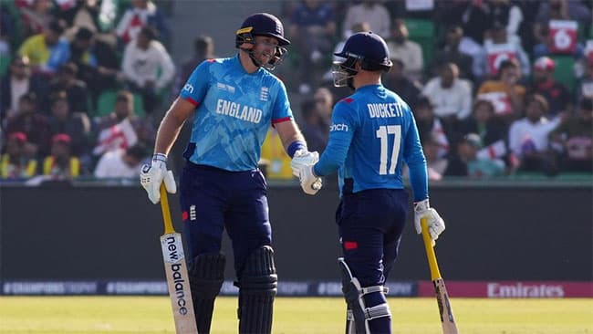 England smashes record for highest total ever in ICC Champions Trophy history