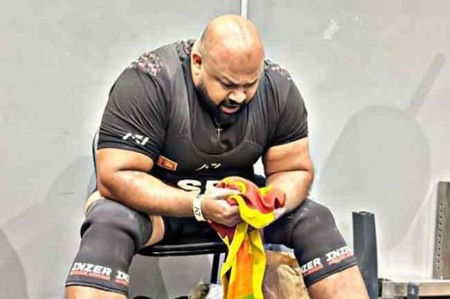 Sri Lanka’s Ransilu Jayathilake wins Gold at Asia Pacific Powerlifting Championships