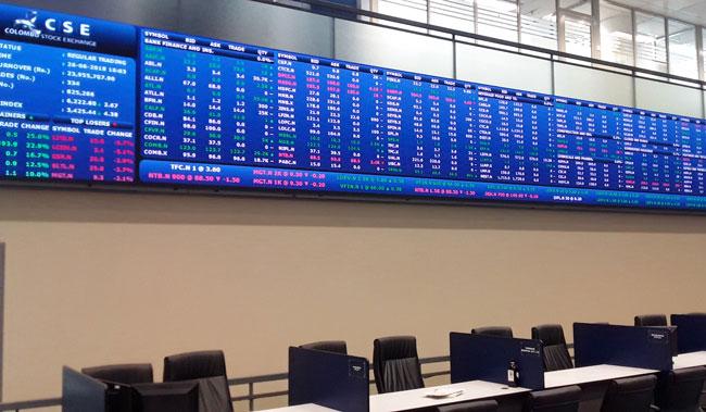 Colombo stock market slumps as ASPI drops by over 300 points