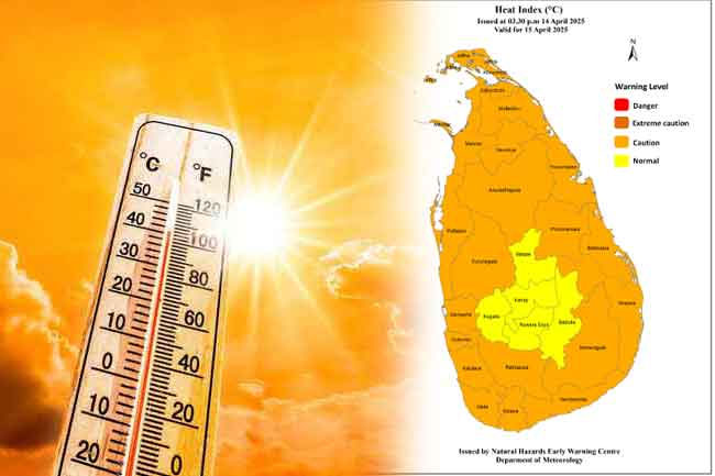 Heat warning issued for several areas