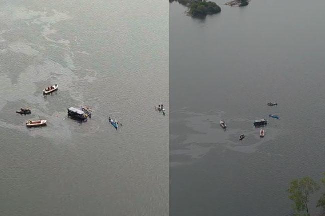 Helicopter crashes into Maduru Oya Reservoir