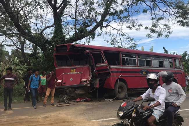 Seven injured after tipper truck crashes into SLTB bus