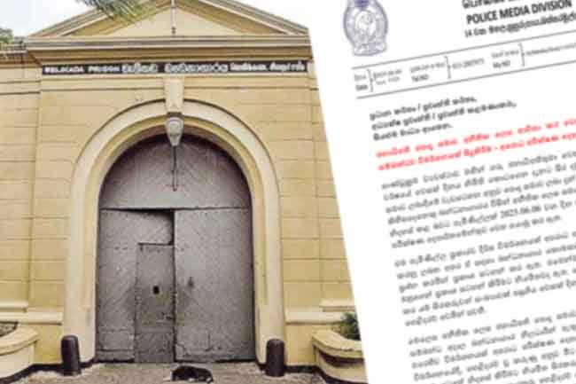 Presidential Pardon for Vesak misused to illegally release several prisoners: Police