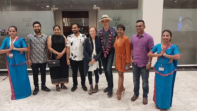 Award winning Hollywood actor Jeremy Irons arrives in Sri Lanka