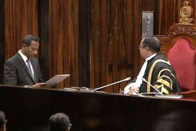 Nishantha Jayaweera takes oath as NPP National List MP