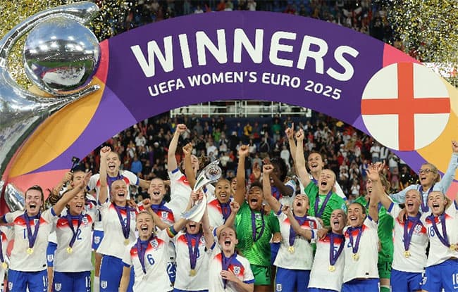 Defending Champions England beat Spain on penalties to win Women’s Euro 2025