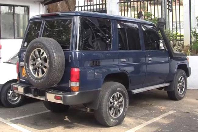 Jeep modified to resemble an official Police vehicle seized in Kandy
